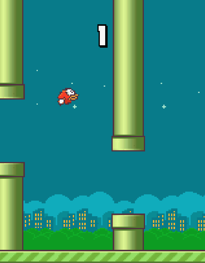 Flappy Bird 게임 화면