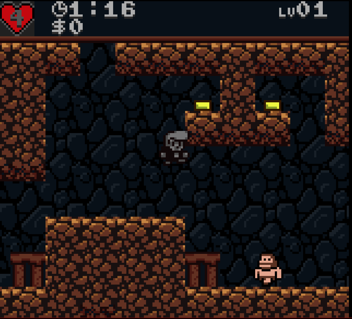 Spelunky 게임 화면