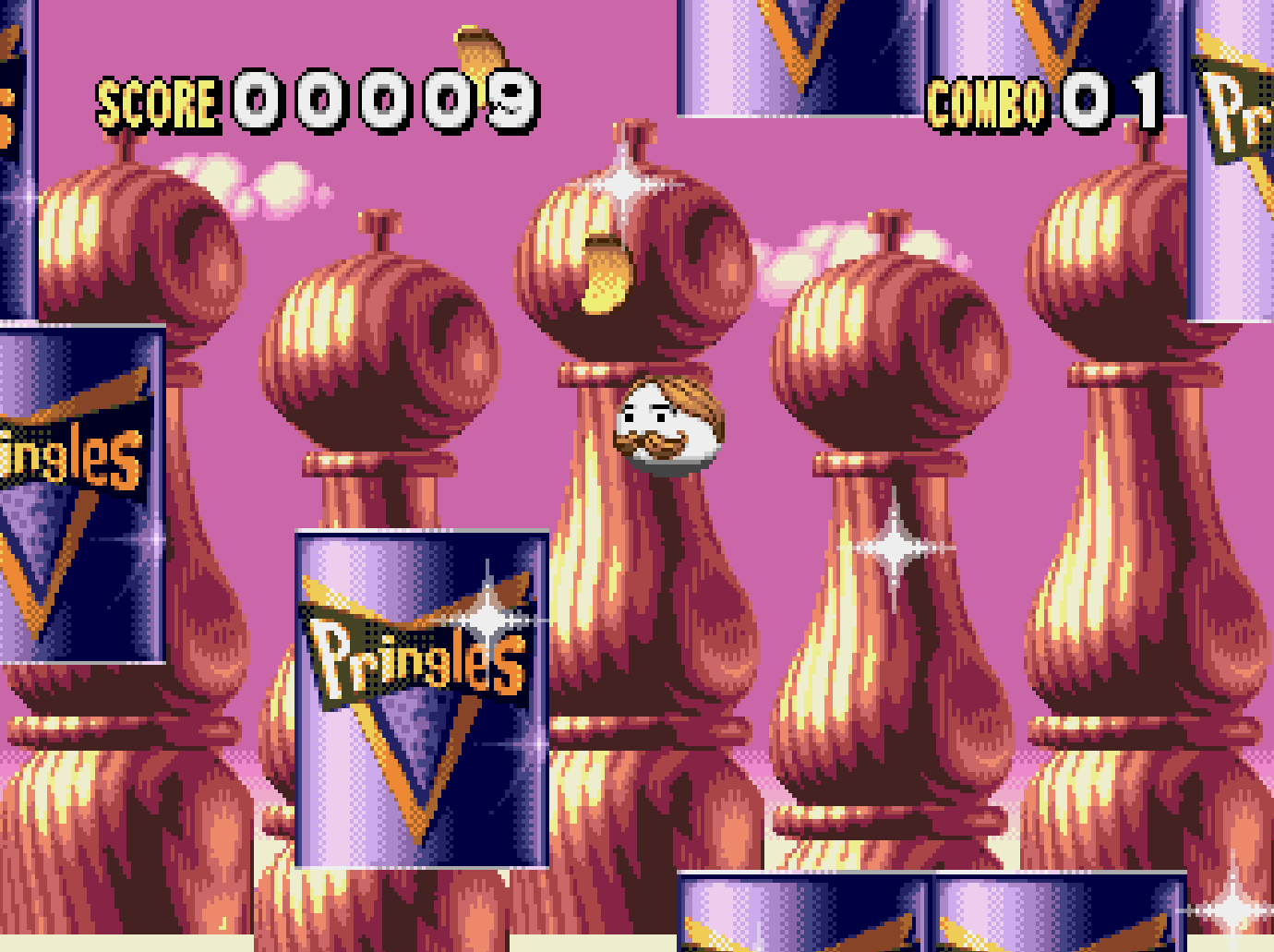 Pringles 게임 화면